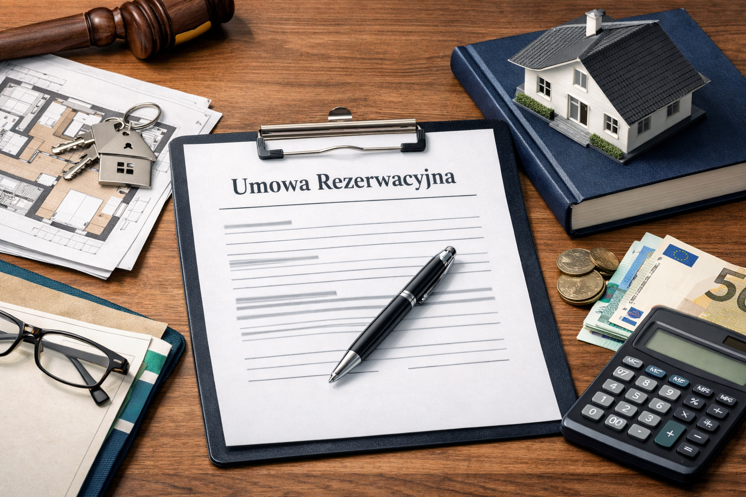 Dokument umowy rezerwacyjnej mieszkania na rynku wtórnym